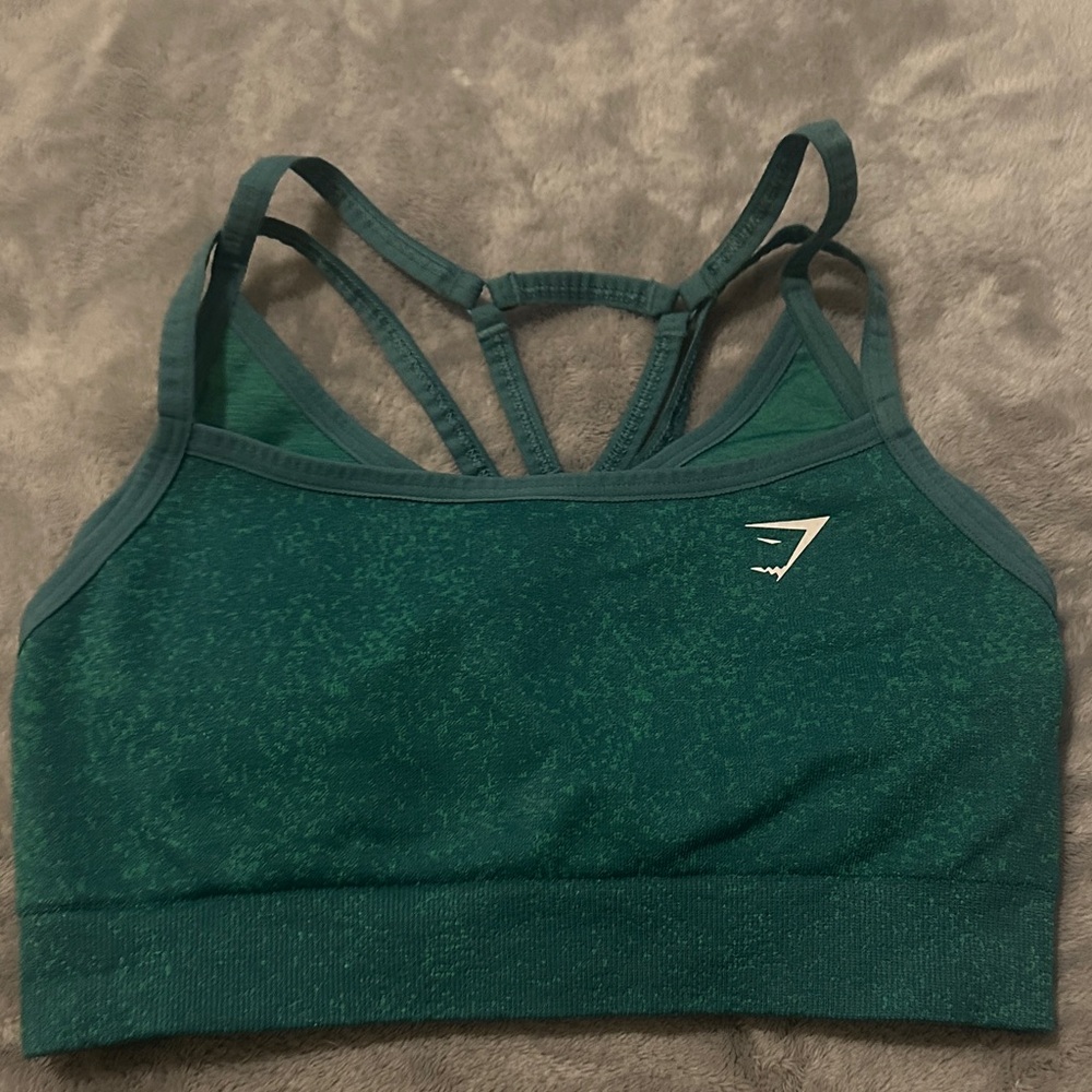 Gymshark Teal Strappy Sports Bra